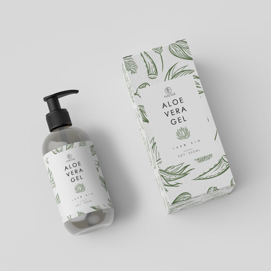 Aloe vera gel packaging
