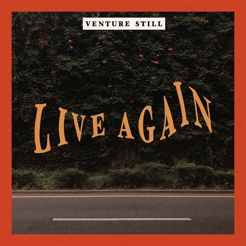 Album cover design for Live Again