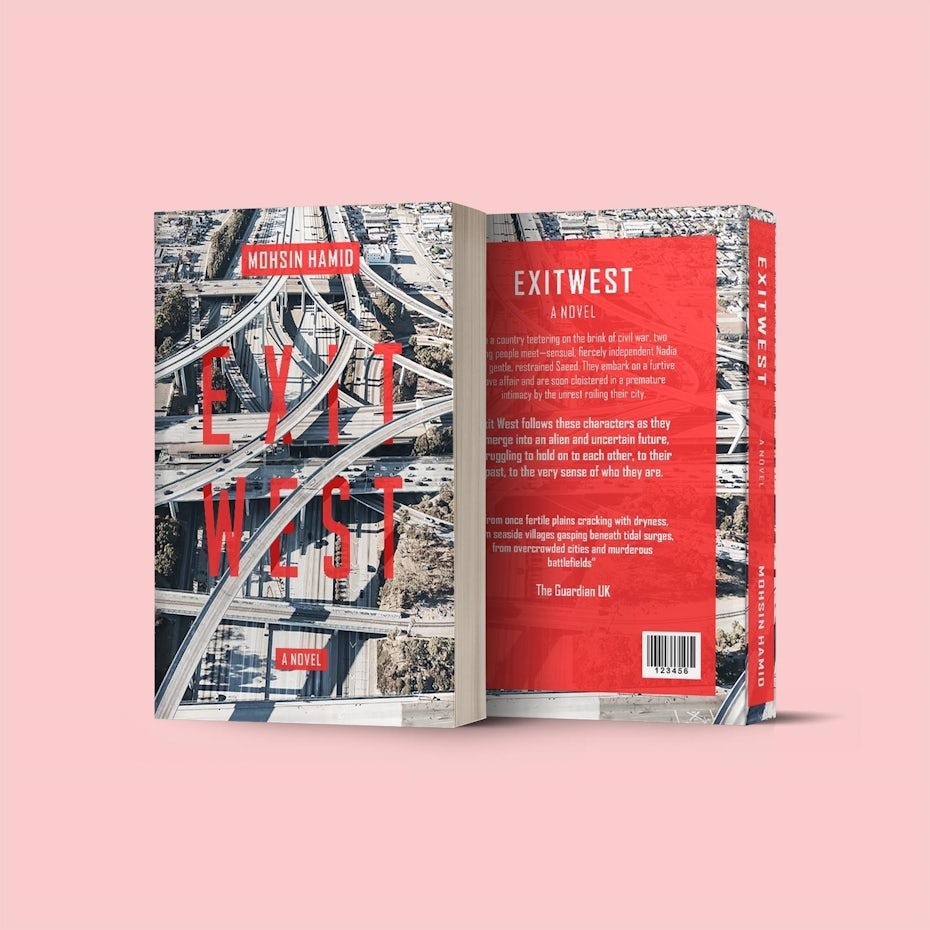 "Exit West: A Novel" redesigned