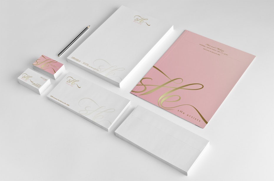 Pink stationary