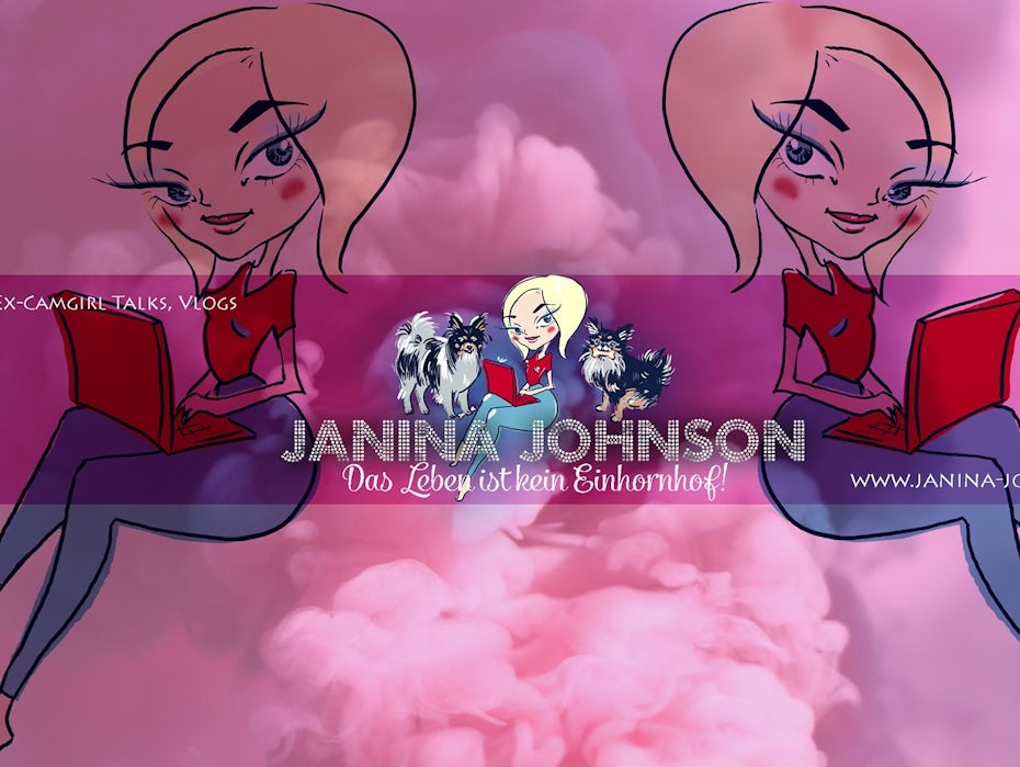 Janina Johnson YouTube cover design