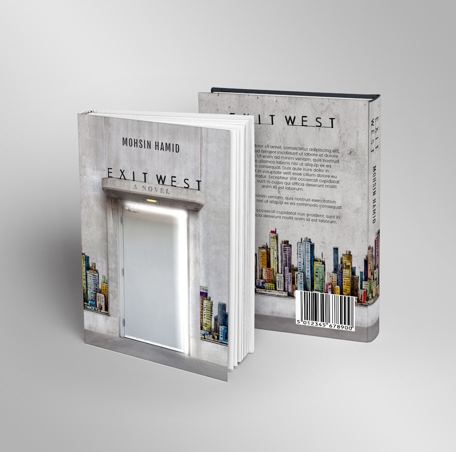 "Exit West: A Novel" redesigned