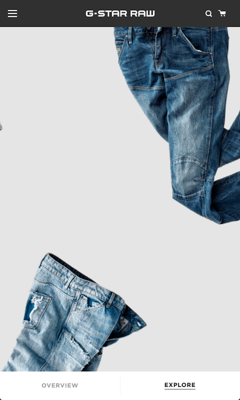 G-Star网页的移动版图片