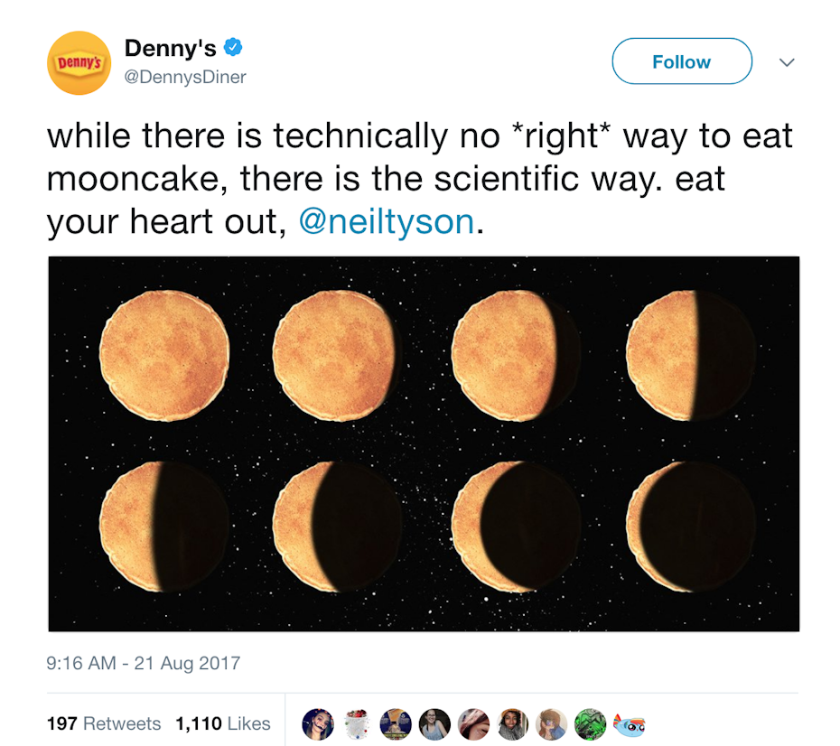 Denny’s Twitter post