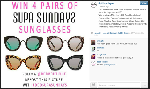 Competition on Instagram
