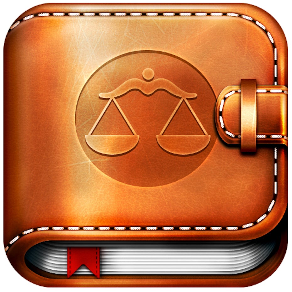 leather legal app icon