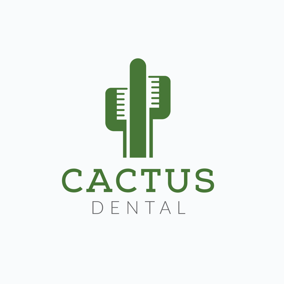 Diseño de logotipo original para Cactus Dental