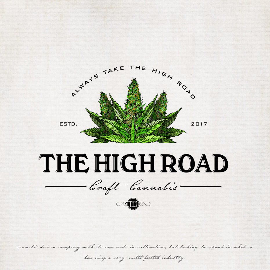 Cannabis logo design for The High Road