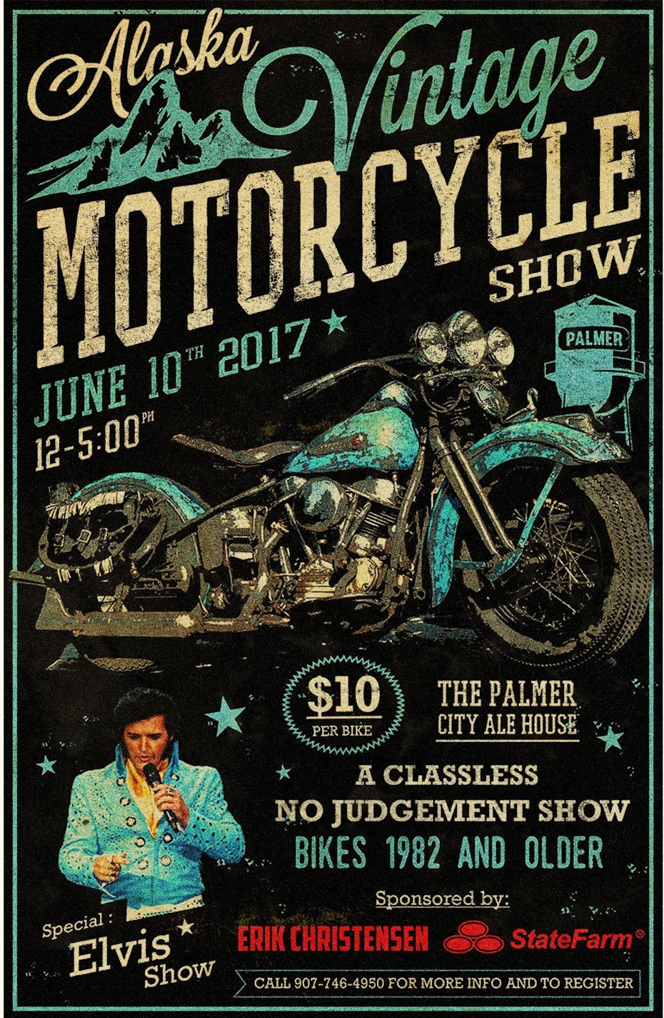 vintage motocycle poster