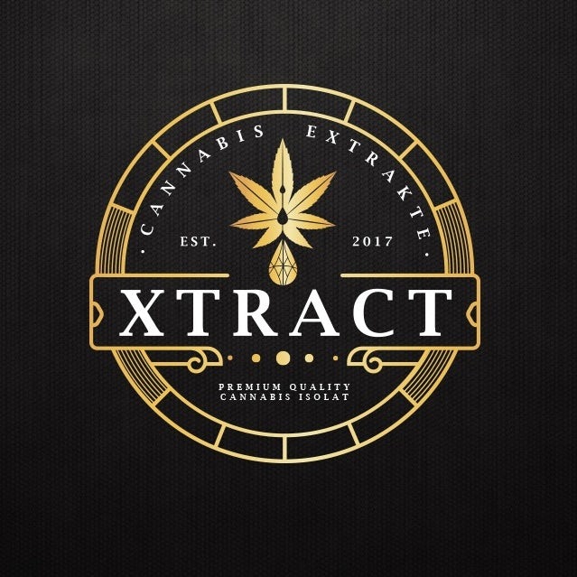 Elegant cannabis logo design
