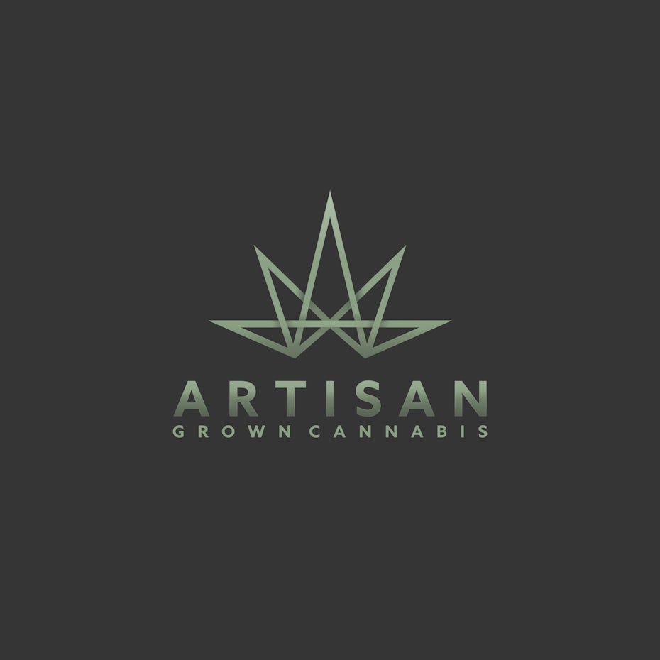 Modern cannabis logo design for Artisan