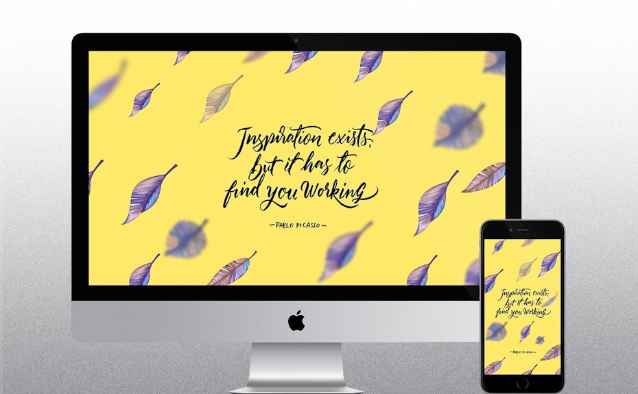inspiration exists quote wallpaper