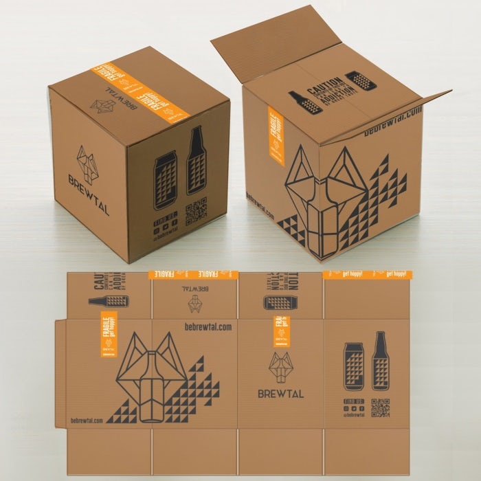 modern card board box design