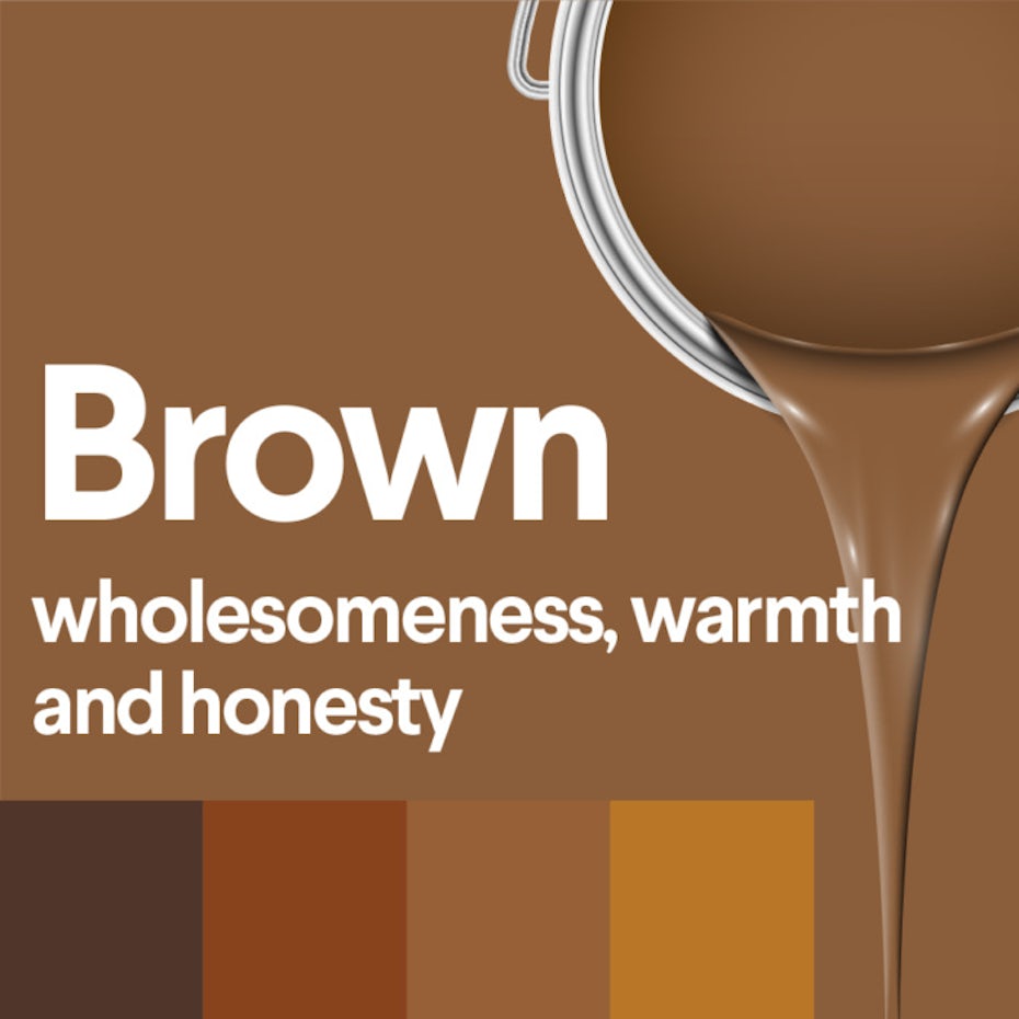 What does the color brown mean? - 99designs