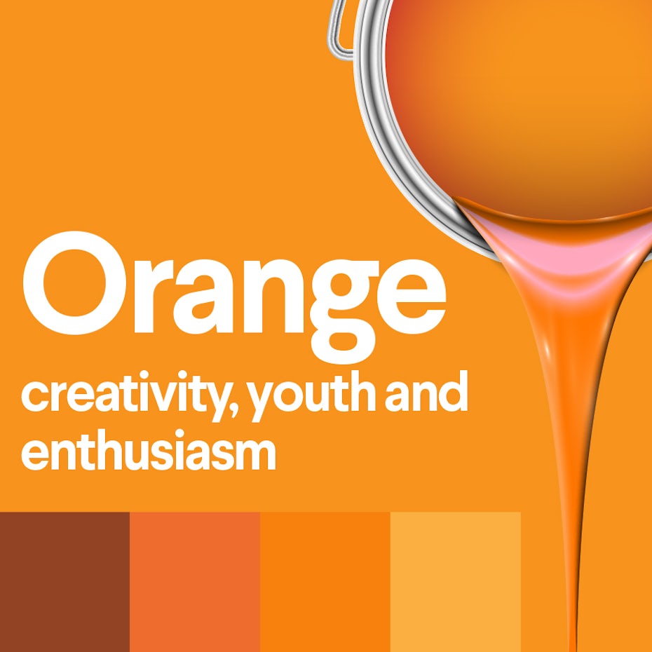 what does orange mean: color psychology of orange