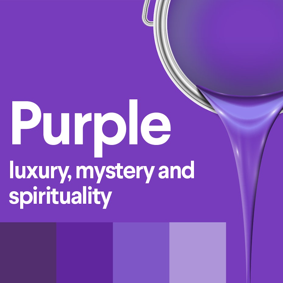 what does purple mean: color psychology of purple