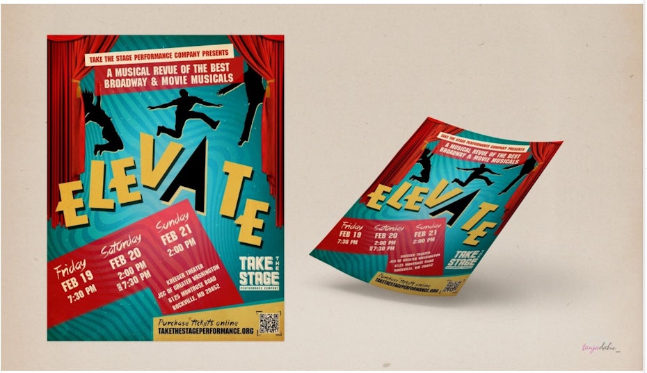 Elevate poster mockup