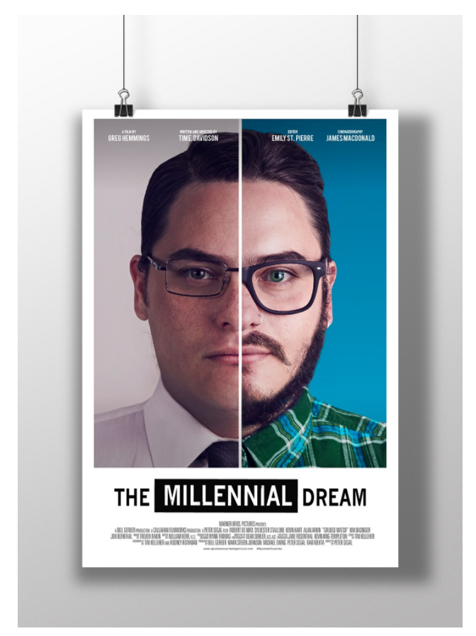 Capturing the Millennial Dream poster mockup