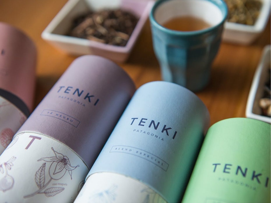 Tenki Patagonia packaging and branding