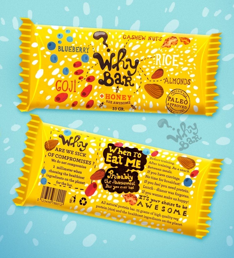 Cereal bar packaging