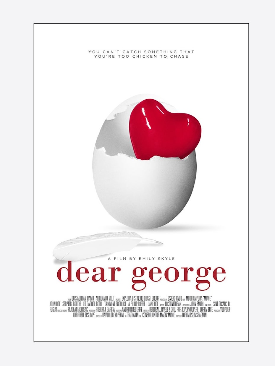 Dear George poster mockup