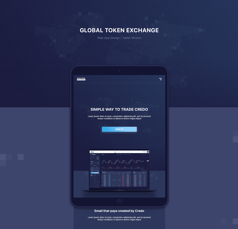 Web App for a Cryptocurrency exchange platform by RomaTesla.
