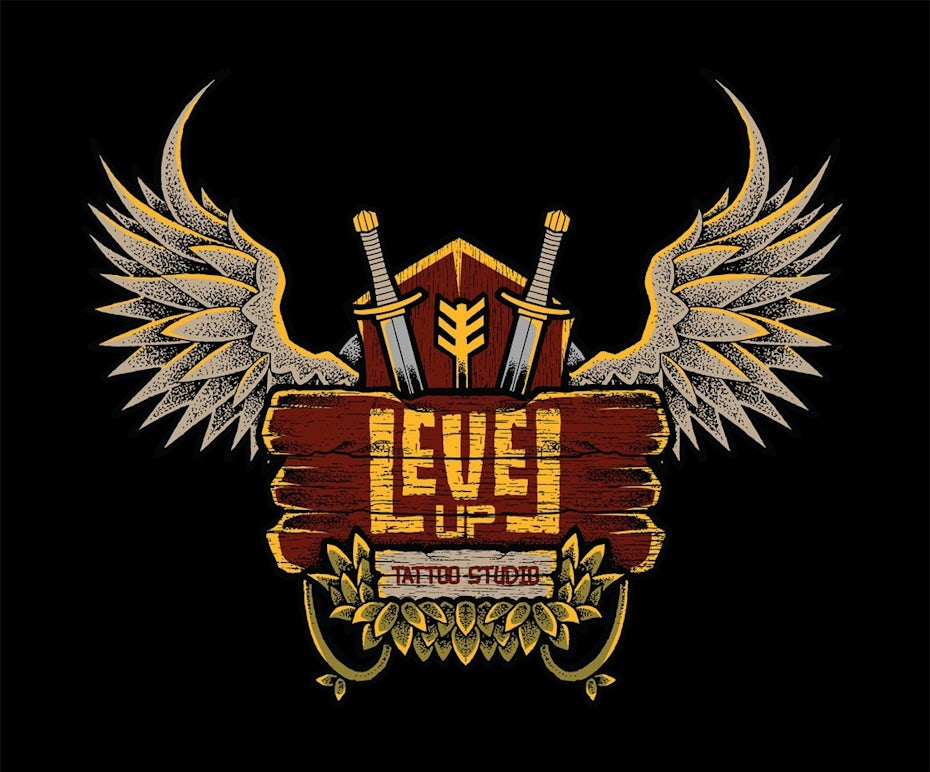 Level Up Tattoo Studio sticker