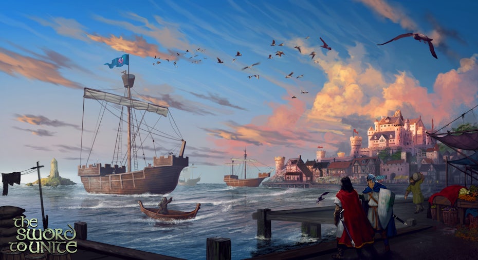 illustration for novel, The Sword to Unite