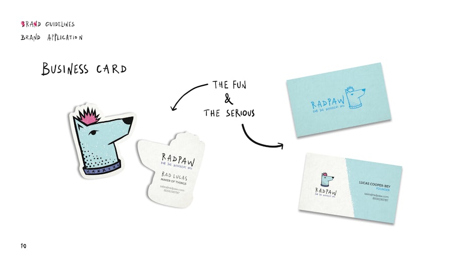 Radpaw business card