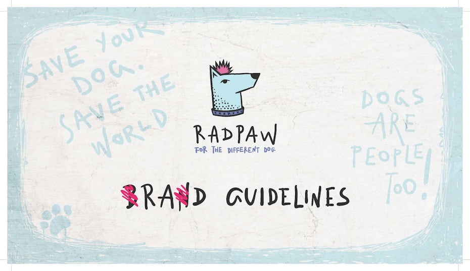 Radpaw brand guidelines image