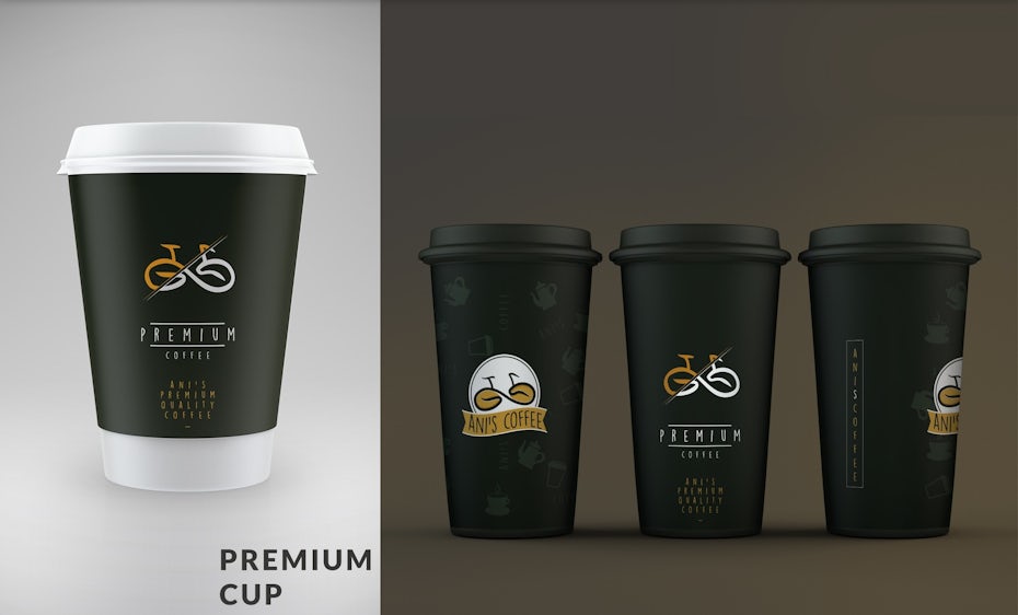 Ani's Coffee coffeecup design