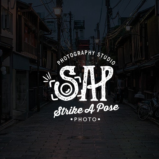 Photography logo with vintage font