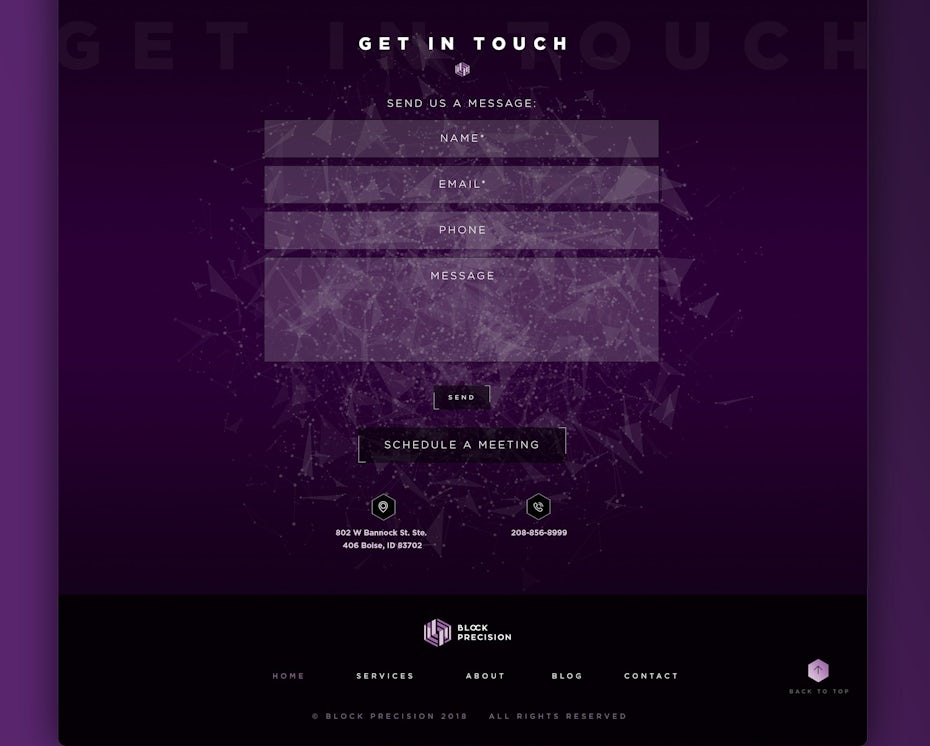 simple and beautiful contact form