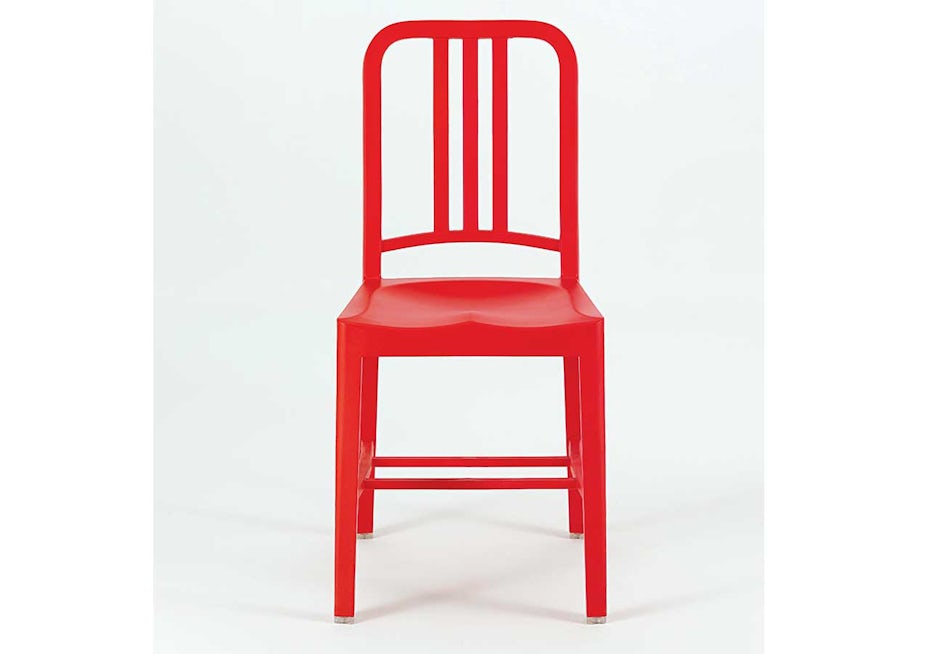 111 Navy Chair made of recycled PET bottles