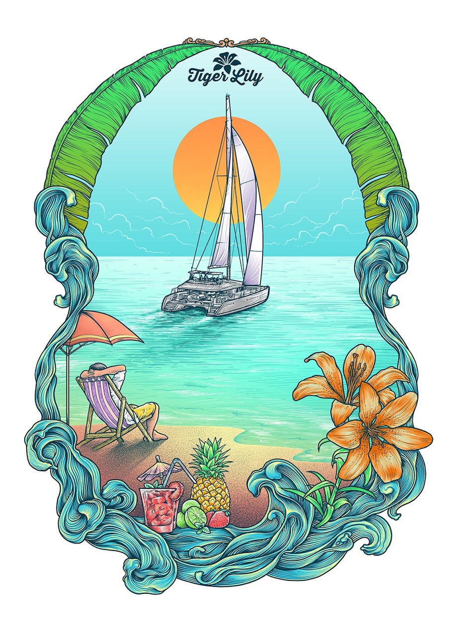 beach illustration