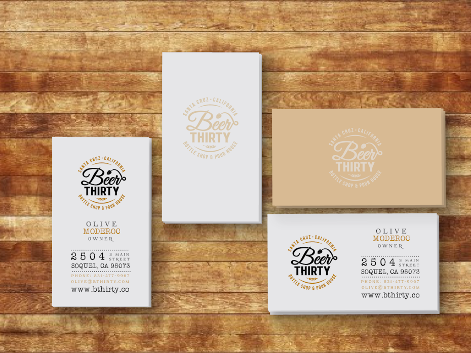 Beer Thirty business card