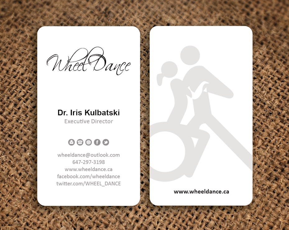 Wheel Dance business card design