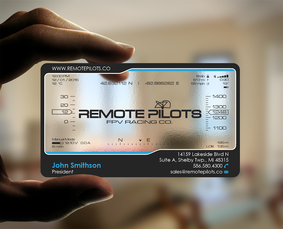 Remote Pilots business card design