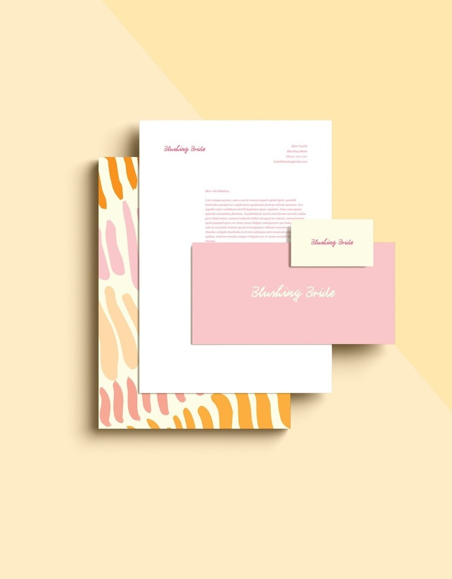 fun pastel brand design