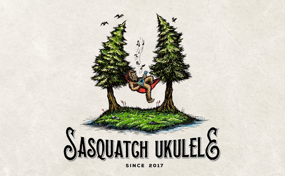 buntes sasquatch ukulele logo