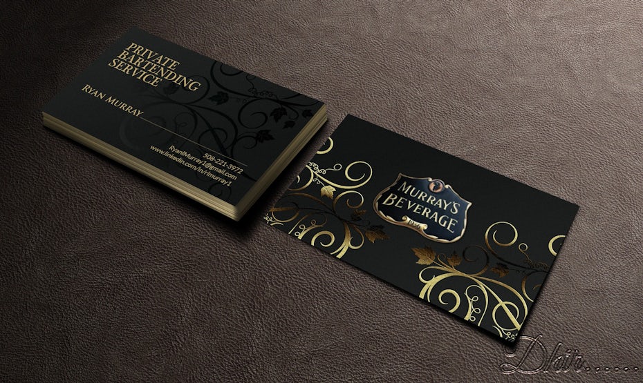 Murray’s Beverage business card design