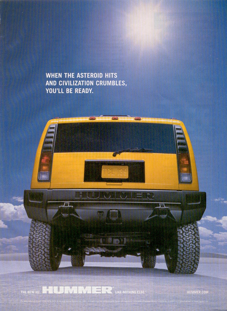 Hummer H2 ad