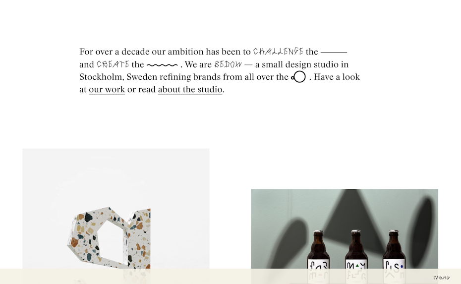 Bedow website screenshot