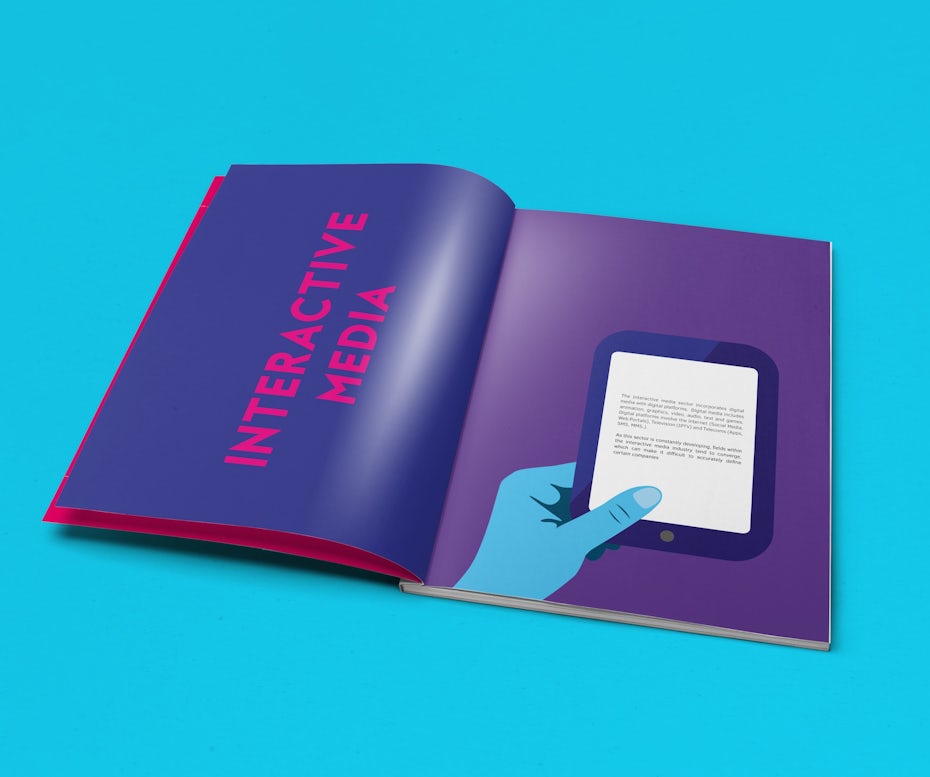 colorful magazine design