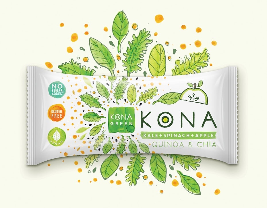 KONA verpackungsdesign als teil ihrer corporate identity