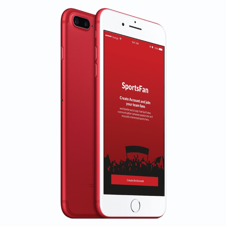 SportsFan app design