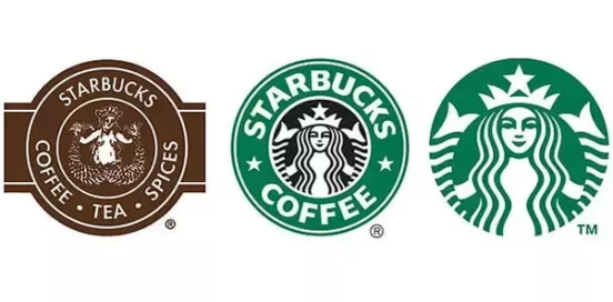 Starbuck logo iterations