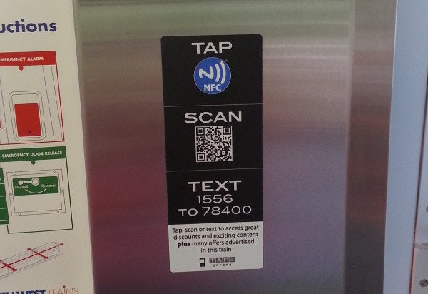 NFC plus QR code