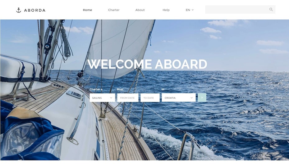 web page design entry for Aborda