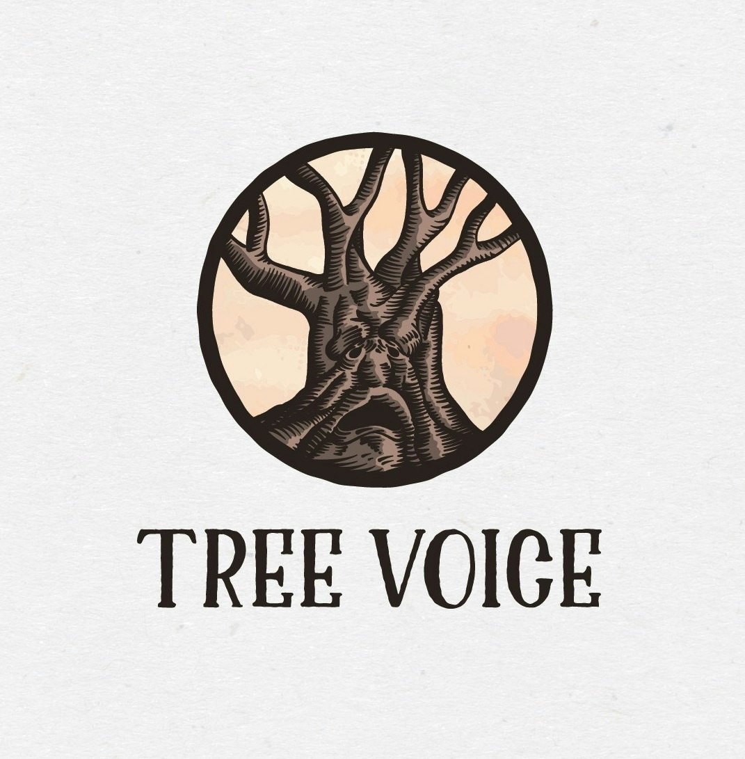 Logotipo de la voz del árbol